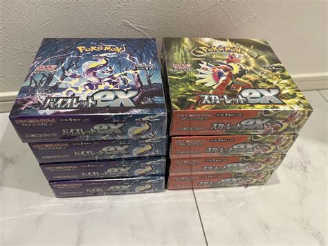 ポケモンカードゲーム スカーレットex バイオレットex シュリンク付 4box