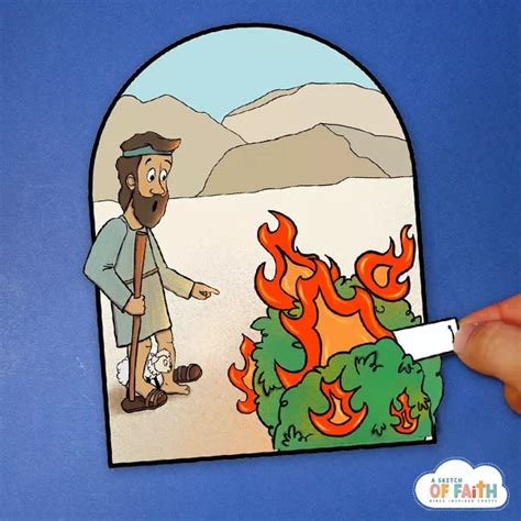 Moses And The Burning Bush Craft For Preschoolers