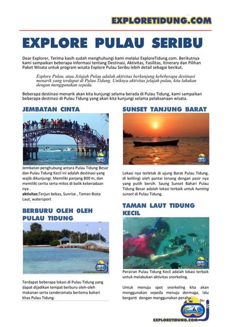 Wisata Pulau Tidung PDF