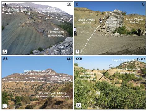 Field photos of faults and fault zones within the studied area. (a ...