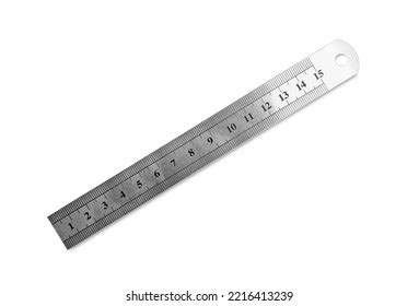 Metal Ruler Measuring Length Markings Centimeters Stock Photo ...