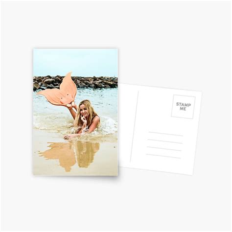 Merry Mermaid Postcard By Sandrawidner Postcard Postcard Design