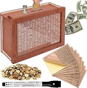 Amazon Aiersa Cash Vault Wooden Money Saving Box Cash Savings Box