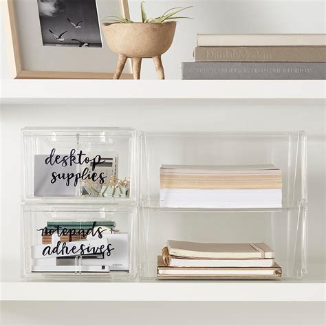 Clear Stackable Large Shoe Drawer The Container Store