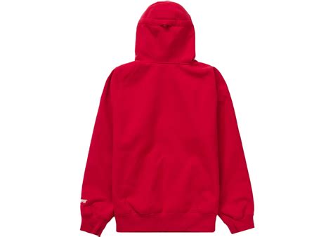 Supreme Windstopper Zip Up Hooded Sweatshirt Fw22 Red Mens Fw22 Us