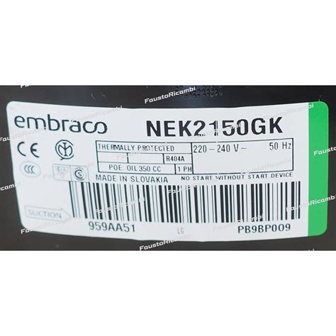 1012610 - COMPRESSEUR EMBRACO HERMETIC MOTEUR RÉFRIGÉRATEUR ASPERA ...