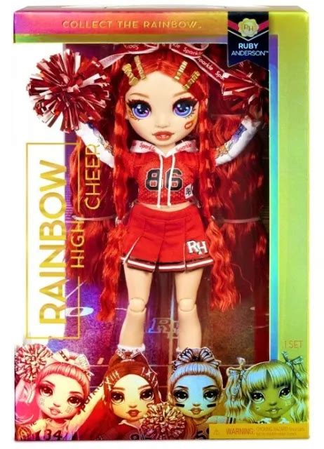 RAINBOW HIGH CHEER Series 1 Ruby Anderson Red Fashion Doll Cheerleader