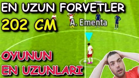 EN UZUN FORVET 202 CM DEV FORVETLER İLE MAÇ eFootball 2023 Mobile