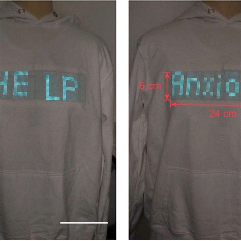 A large display textile measuring 24 cm × 6 cm (length × width) Scale ...