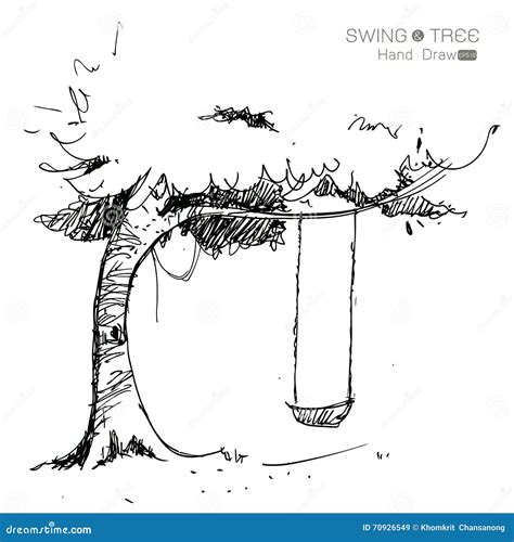 How To Draw A Tree Swing