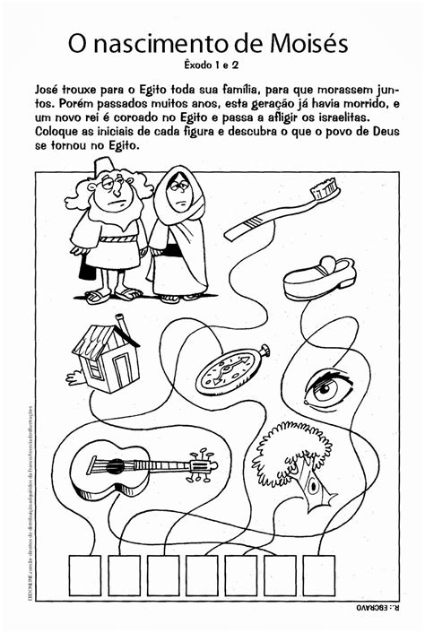 Educar X Desenhos B Blicos Para Colorir Infantis