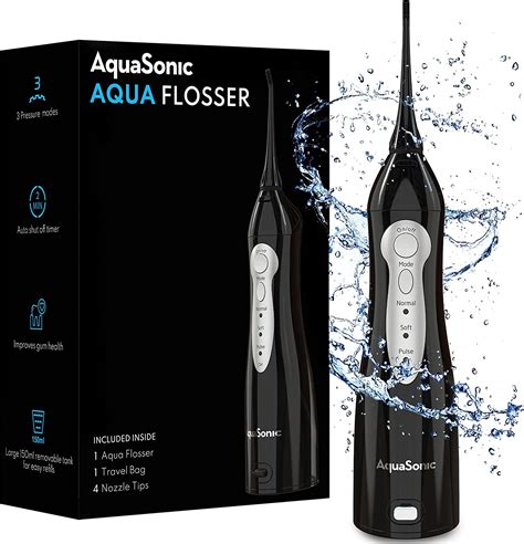 Aquasonic Aqua Flosser Irrigador Dental Profesional Recargable Con