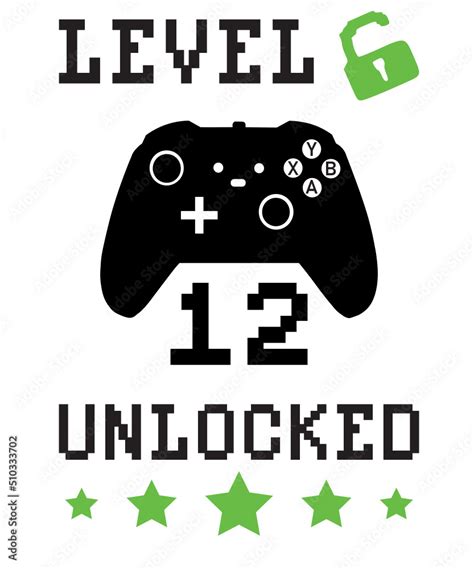 Gamer Svg Video Game Birthday Svg Video Game Svg Gaming Svg Level