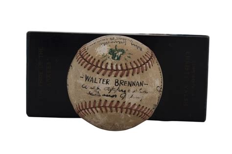 The Pride Of The Yankees Baseball Cast Signed By With Babe Ruth
