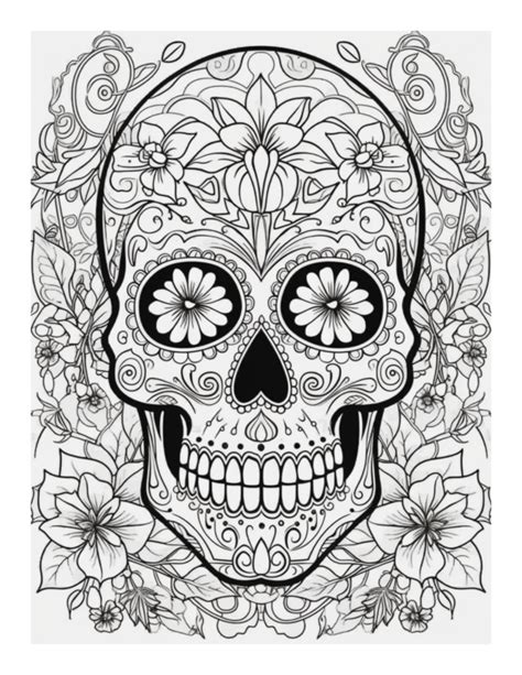 Sugar Skulls Colorful Calaveras Coloring Page 31 Free Coloring Adventure