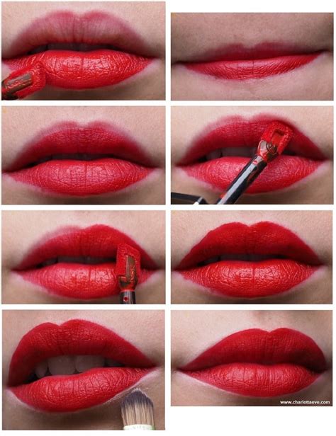 How To Apply Red Lipstick Step By Step