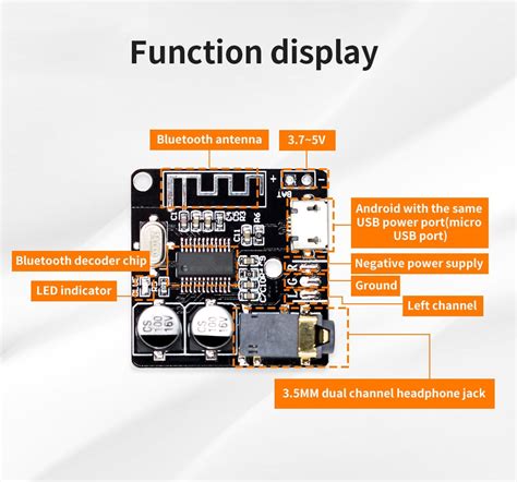 Circuits intégrés RX 888 Carte Récepteur Audio Bluetooth 5 0 Mp3