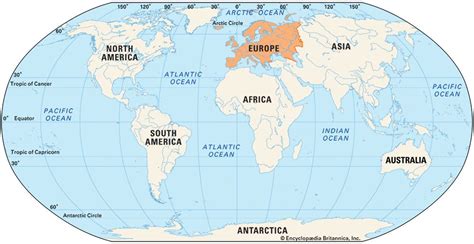 Location Of Europe In World Map - Lynda Ronalda