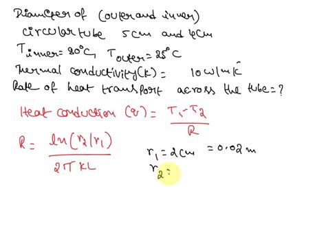 SOLVED A Hot Fluid Flows Inside A Cylindrical Pipe While A Cold Fluid Flows Along The Outside