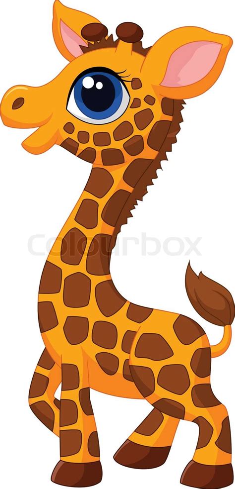 Cute Animated Baby Giraffe