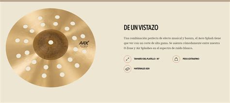 Xac Sabian Platillo Aax Aero Splash Ultramar Audio