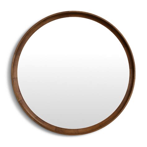 Zoie Wood Flat Wall Mirror And Reviews Birch Lane