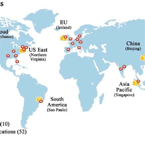 Amazon Data Center Locations Map