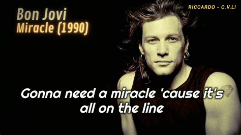 Bon Jovi Miracle Lyric Video ♪ Youtube