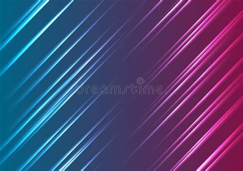 Abstracte Blauwe Lijnenachtergrond Vector Illustratie Illustration Of