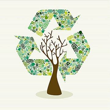 Sustainable Development Hand Made Tree Idea Illustration Go Vector