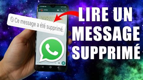 Comment Lire Un Message Supprim Sur Whatsapp Youtube