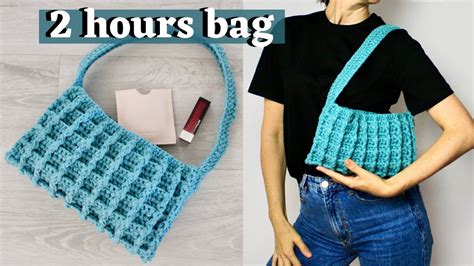 How To Crochet A Small Bag For Beginners Step By Step YouTube