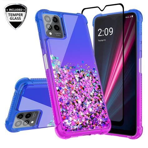 For T-Mobile REVVL 6 PRO 5G Case Liquid Glitter Phone Case Waterfall F ...