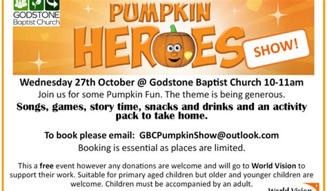 Pumpkin Heroes Godstone Baptist Church