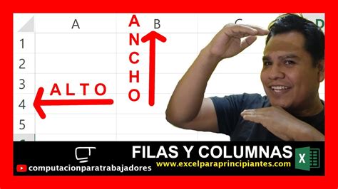 Como Ajustar El Ancho De Columnas Y Alto De Filas En Excel Youtube