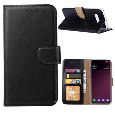 Hoesje Geschikt Voor Samsung Galaxy S10 Bookcase Zwart Portemonnee Hoesje All4gadgets