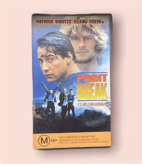 Vhs Movie Point Break 1991 Patrick Swayze Keanu Reeves Lori