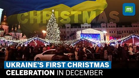 Russia Ukraine War Ukraine Celebrates First December Christmas