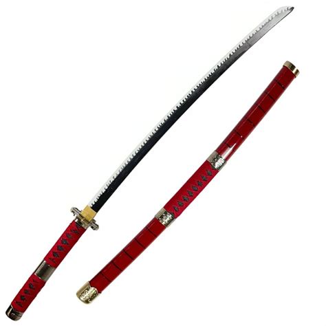 Rotes H Lzernes Katana Sandai Kitetsu Von Roronoa Zorro In One Piece