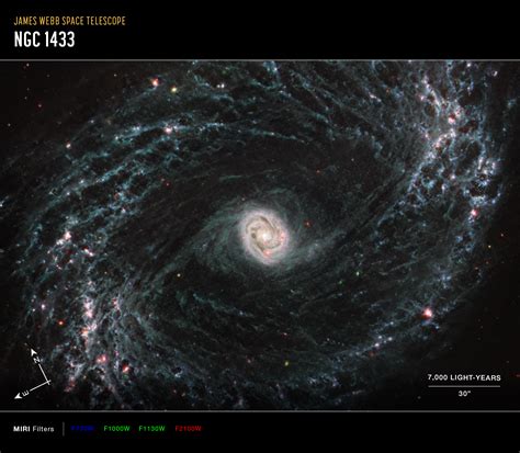 Spiral Barred Galaxies Labeled