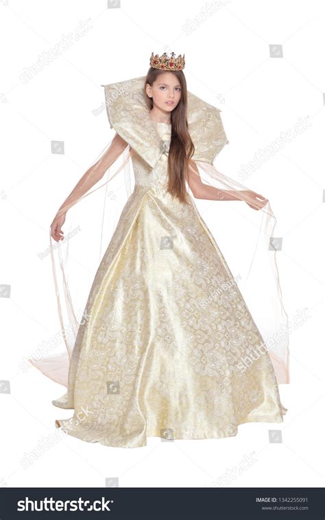 Portrait Happy Little Girl Carnival Costume Stock Photo 1342255091 ...