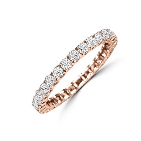 Mémoire Ring 750 18 K Roségold mit Diamanten 1 00 ct H si online kaufen