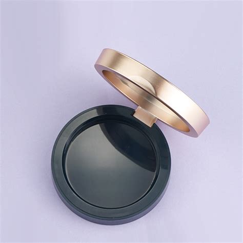 Round Compact Powder Case With Magnetic Closure Zmic