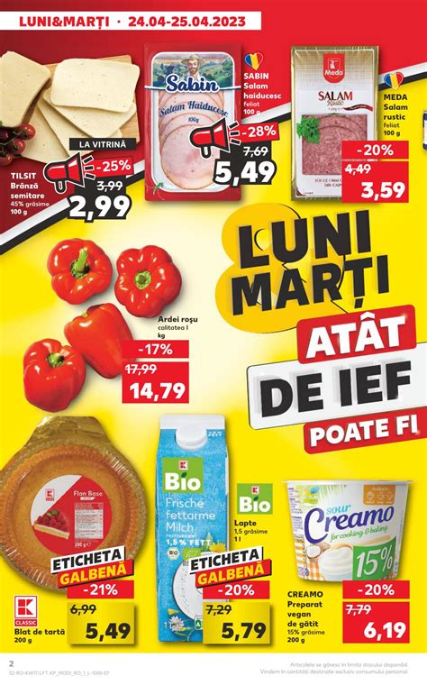 Oferte Kaufland Luni Si Marti Aprilie Catalog Az