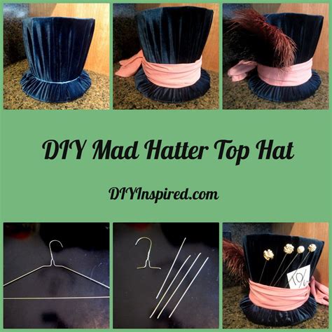 Diy Mad Hatter Top Hat Diy Inspired Diy Mad Hatter Hat Mad Hatter Top Hat Mad Hatter Party