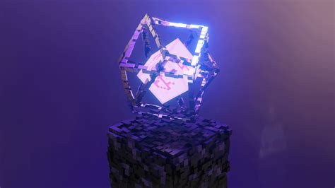 End crystal render I made : r/Minecraft