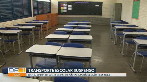 Vídeo Escola em área rural de São Sebastião suspende aulas por falta