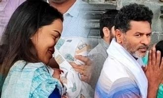 Prabhu Deva visits Tirupati temple with wife Himani and newborn ...