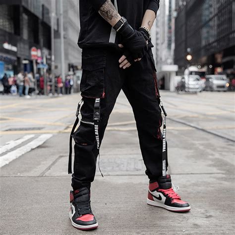 Calça Masculina Techwear Skatista Streetwear Estilo Jogger Hiphop