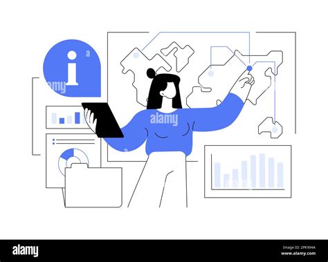 Collecting Information Abstract Concept Vector Illustration Stock